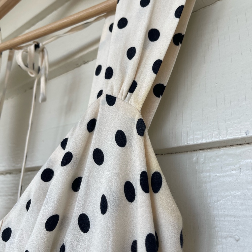 Reformation Black and White Polka Dot Backless Sun Dress - Picture 12 of 17